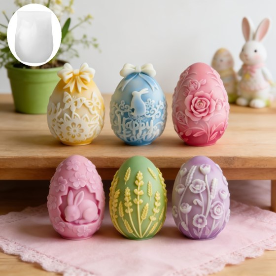 Silikonski kalup za svijeće - jaje 